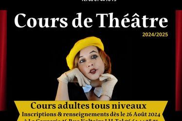 [à valider]APPRIVOISER LE THEATRE : COURS ADULTES TOUS NIVEAUX A LA CAUSERIE