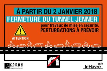 Fermeture du tunnel Jenner : des perturbations à prévoir