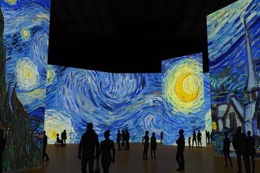 Imagine Van Gogh, exposition immersive à découvrir au Carré des Docks du 29 juin au 1er septembre 2019. (La nuit étoilée, Van Gogh)