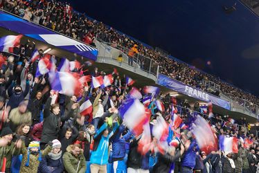 Les tribunes du Stade Océane en effervescence lors du match amical France - États-Unis le 19 janvier 2019