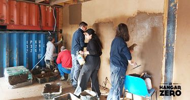 Chantier participatif du week-end : Enduits terre