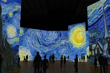 Imagine Van Gogh, exposition immersive à découvrir au Carré des Docks du 29 juin au 1er septembre 2019. (La nuit étoilée, Van Gogh)