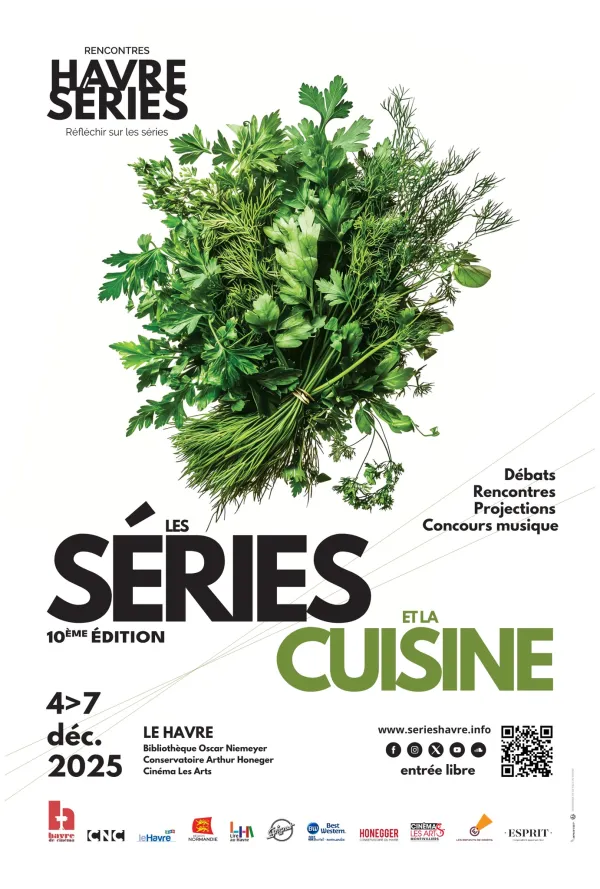 Affiche des Rencontres nationales du Havre sur les Séries 2025