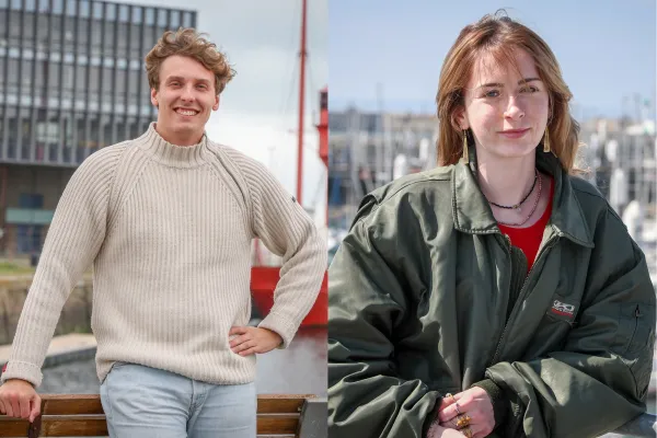 Nathan Heuzé et Violette Dilhuit, 2 apprentis-matelots qui participeront aux Grandes Voiles Du Havre 2025