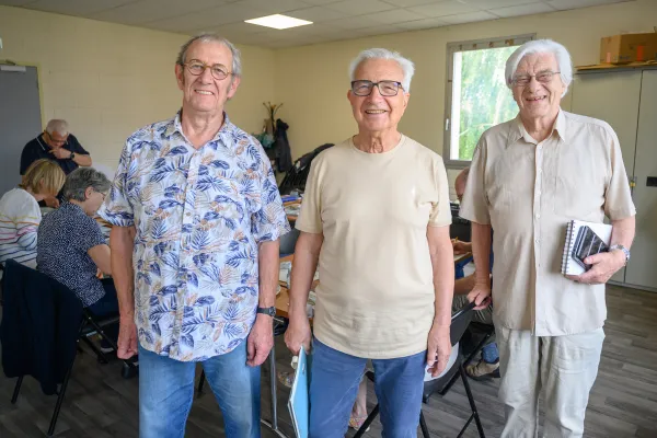 Jacques Leroux, Jean-Pierre Bailleul et Daniel Davoine, membres de l’APSH