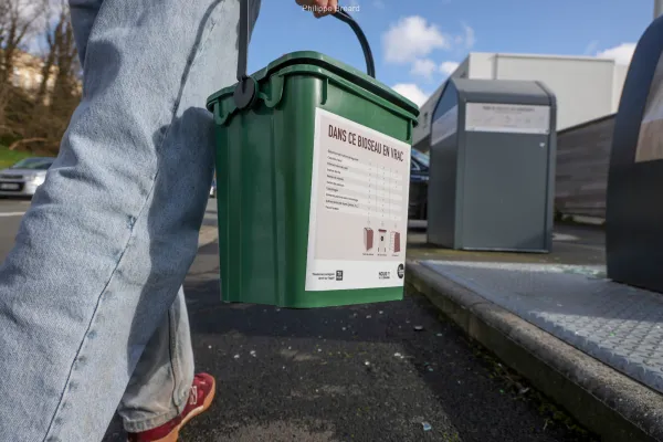 Point de collecte des biodéchets