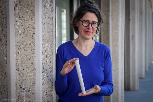 Claire Lebreton, de l'association L minuscu(l)e