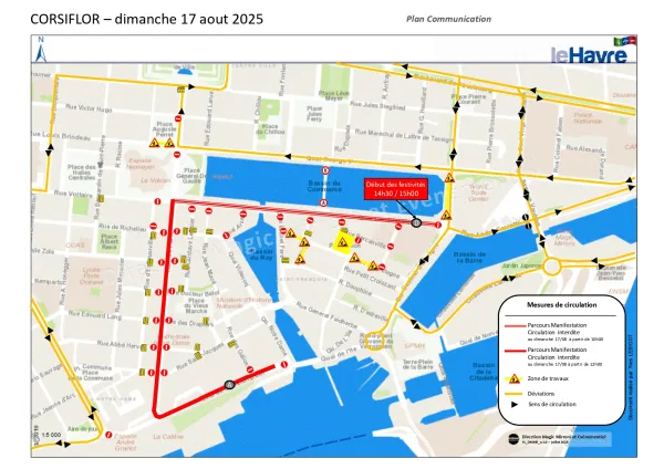 Corsiflor 2025 - Plan de circulation