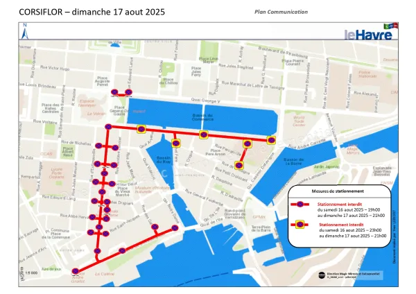Corsiflor 2025 - Plan de stationnement