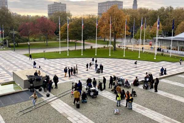 Tournage du film "L'âme idéale" en 2024