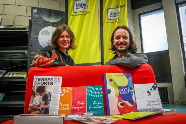 Pierrette Pape et Rémy Cortes, animateurs du Labo des histoires en Normandie