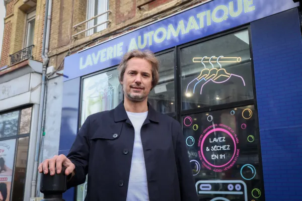 Romuald Swiecki, gérant de la Laverie de l'Amiral