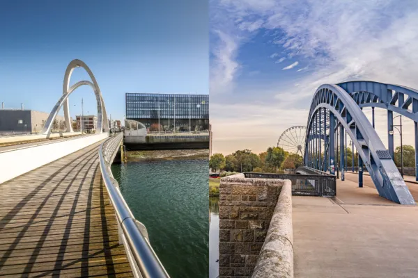 2 ponts, au Havre et à Magdebourg