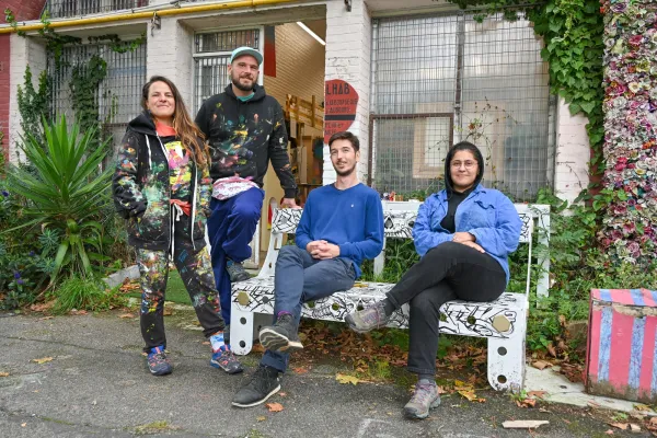 Collectif LHAB : le duo Flor et Noz aux côtés d'Alexandre Lebourgeois et d'Émilie Gaid