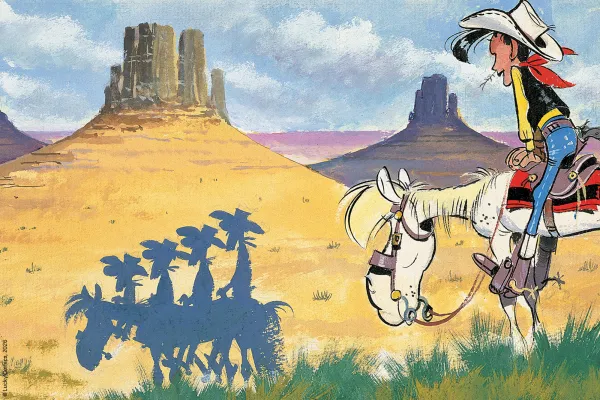 Dans les pas de Lucky Luke : une autre histoire des États-Unis