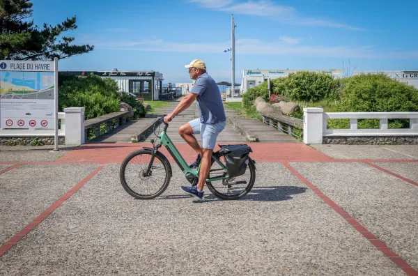 Le bord de mer à vélo