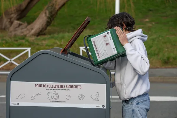 Point de collecte des biodéchets
