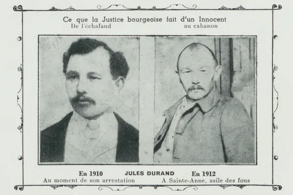 Portraits de Jules Durand en 1910 et 1912
