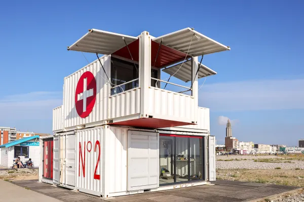 Poste de secours de la plage du Havre