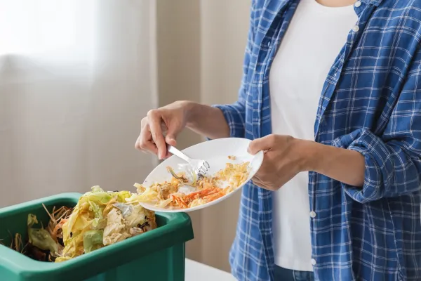 Tri des biodéchets dans la cuisine