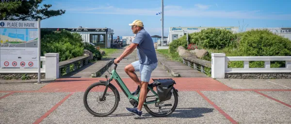 Le bord de mer à vélo