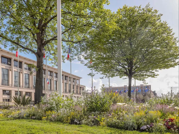 Les jardins de l'Hôtel de ville