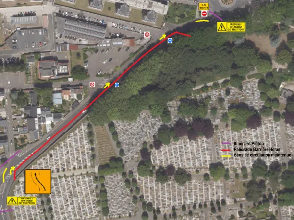 Les travaux rue Landoas